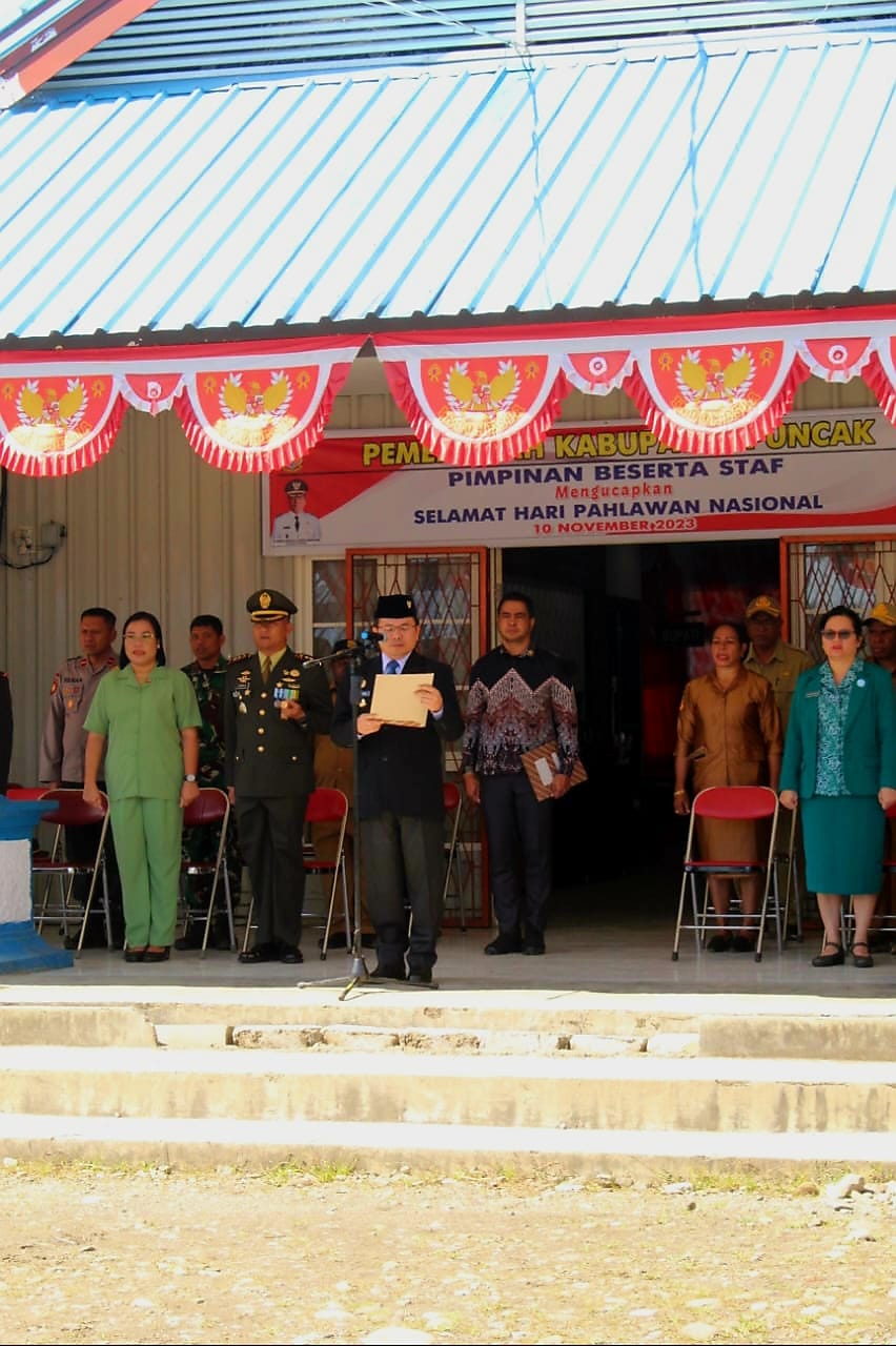 Upacara Peringatan Hari Pahlawan Kabupaten Puncak